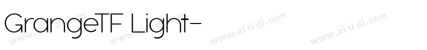 GrangeTF Light字体转换